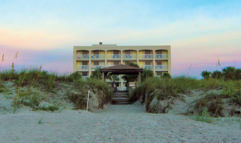 guy harvey oceanfront resort view from beach